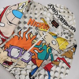 Members Only x Nickelodeon XL Windbreaker Jacket Rugrats Hey Arnold Ren Stimpy